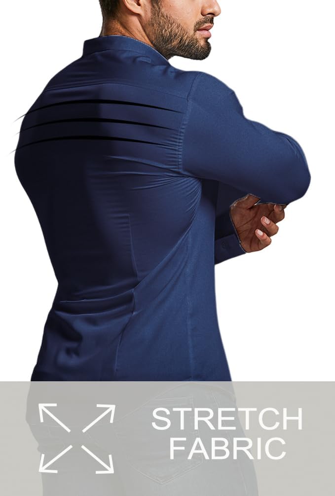Comfortable slim fit men's shirt.