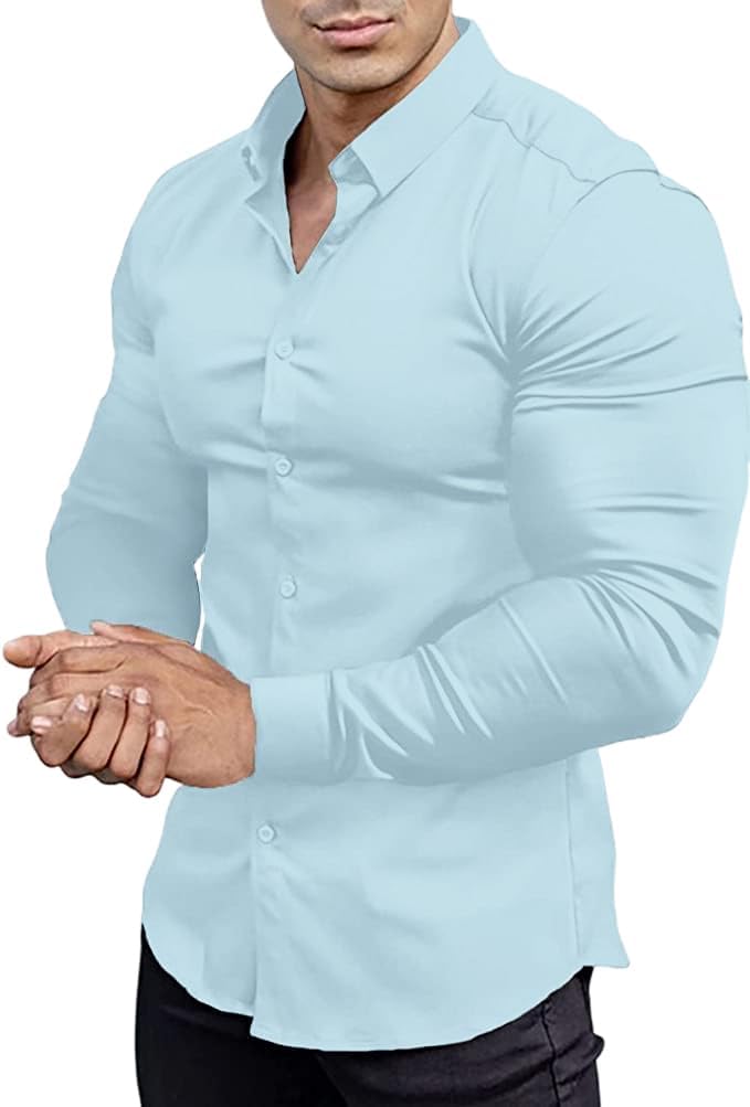 Sharp men's long sleeve dress shirt.