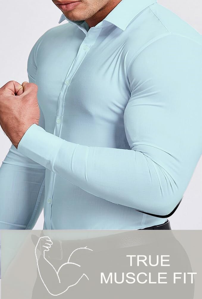 Casual wrinkle-free men's shirt.