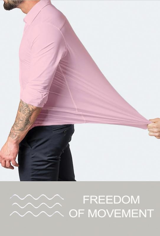 Button-down men's shirt: wrinkle-free, perfect for any occasion.