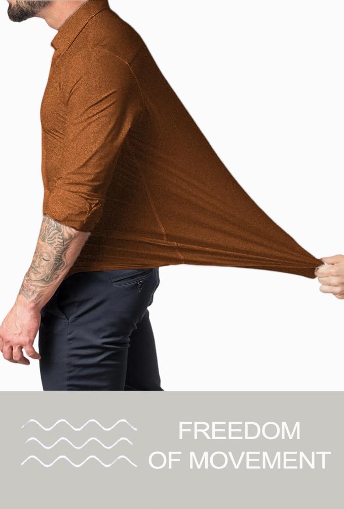 Sophisticated men's slim fit dress shirt, ultimate style and comfort.