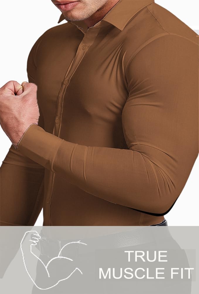 Classic men's wrinkle-free button-down shirt, timeless elegance.