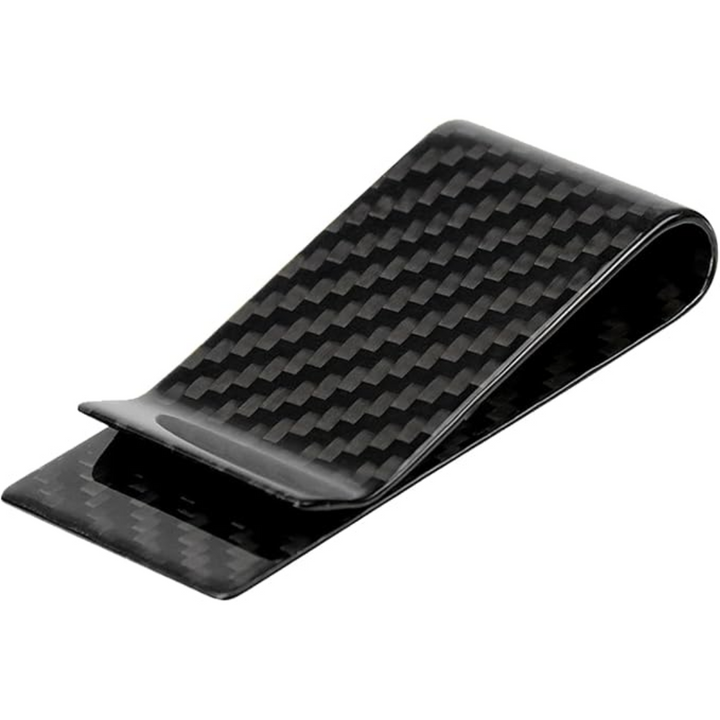 Stylish men's slim stainless steel card holder & money clip set. Ideal for minimalist everyday accessories.