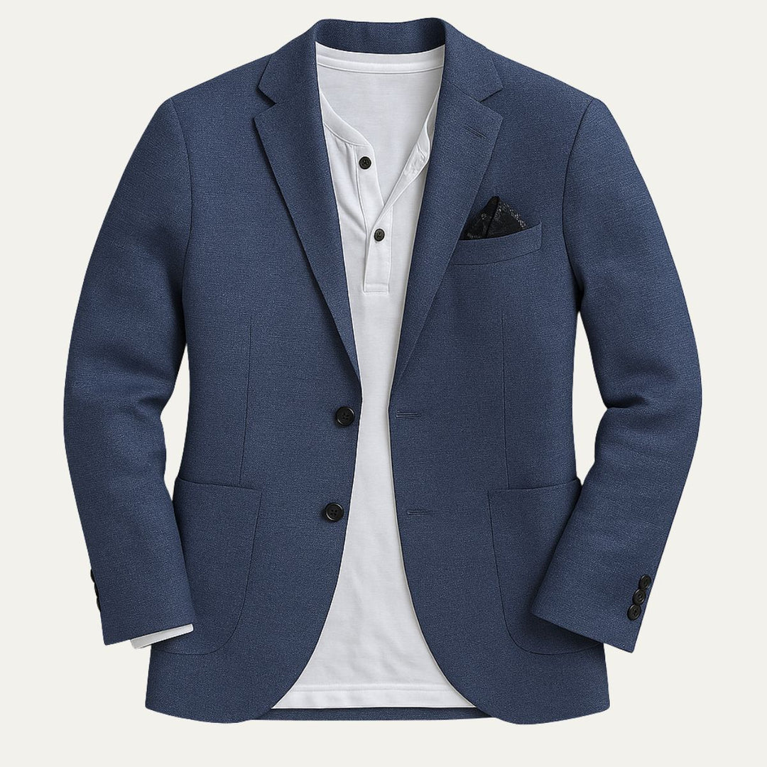Stylish men's casual blazer, ideal for smart casual wear. Elevate your fashion with this versatile spring/summer jacket.