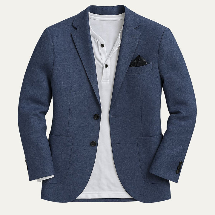 Stylish men's casual blazer, ideal for smart casual wear. Elevate your fashion with this versatile spring/summer jacket.
