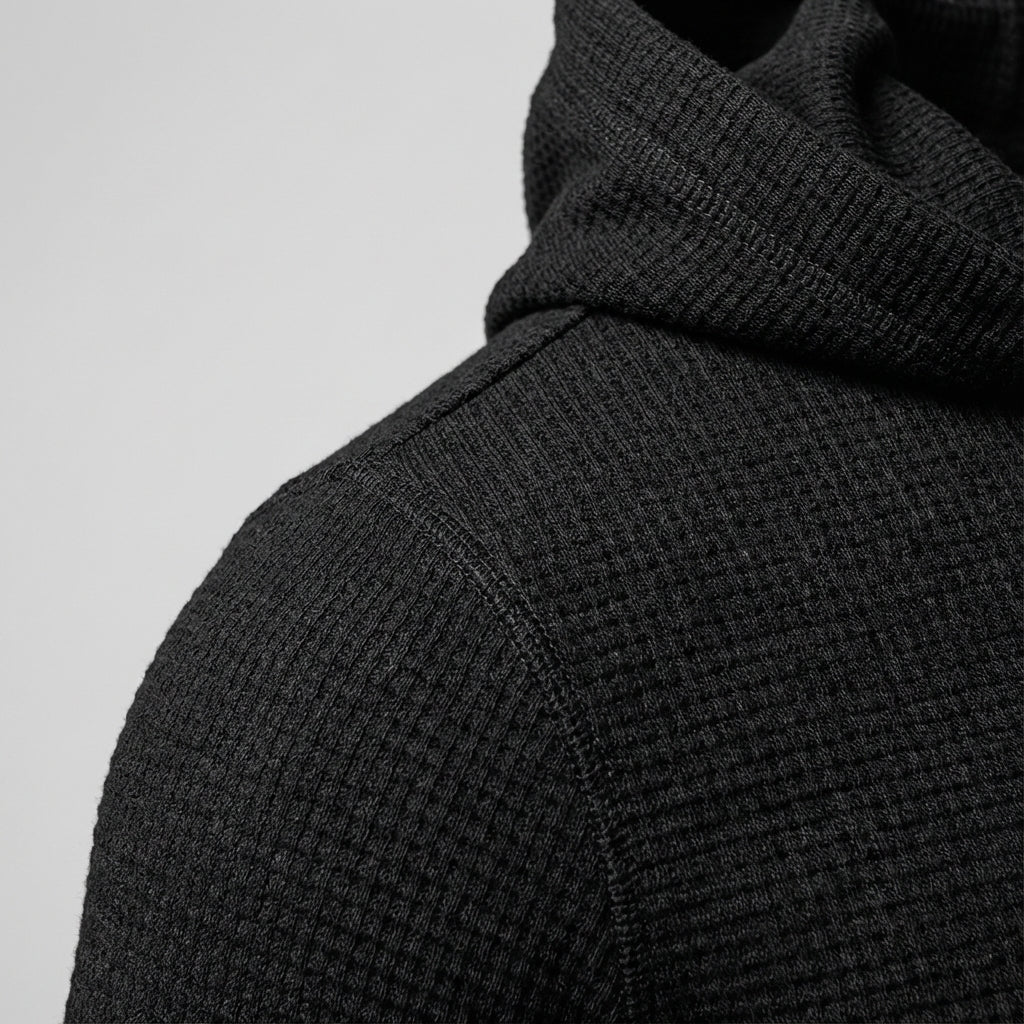 Men's zip-up training hoodie for gym & active wear. Sporty slim fit hooded sweatshirt.