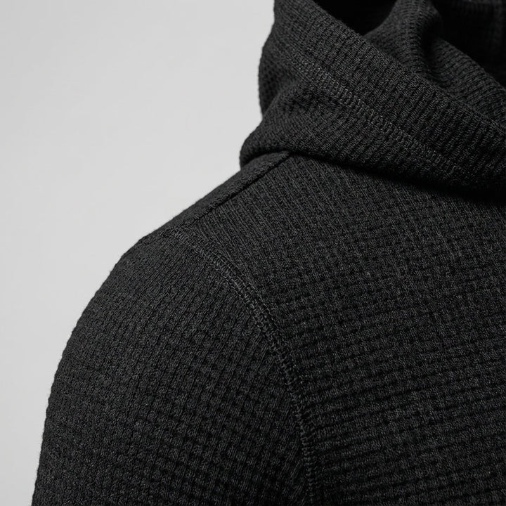 Men's zip-up training hoodie for gym & active wear. Sporty slim fit hooded sweatshirt.