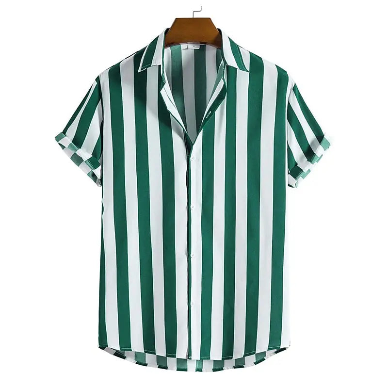 Men's relaxed fit striped polo. Ideal casual summer shirt for leisure, vacations & everyday style.