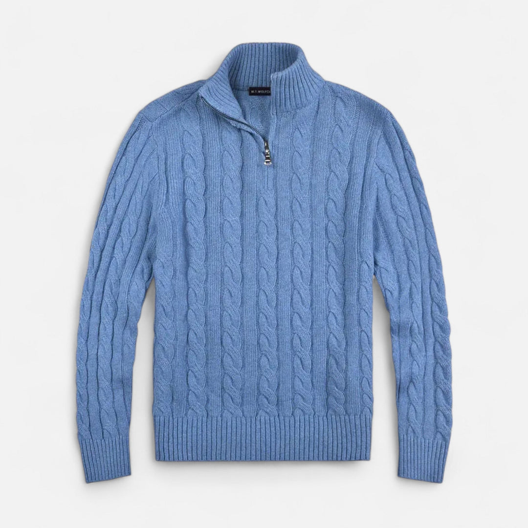 Versatile men's open-front cardigan for easy layering. A modern menswear sweater perfect for casual or smart casual styles.