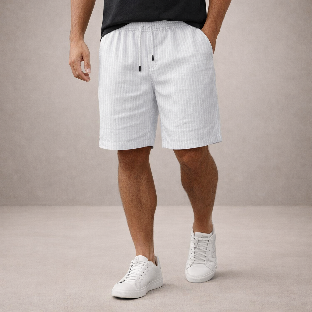 Men's summer drawstring shorts, relaxed fit for ultimate comfort & casual wear.