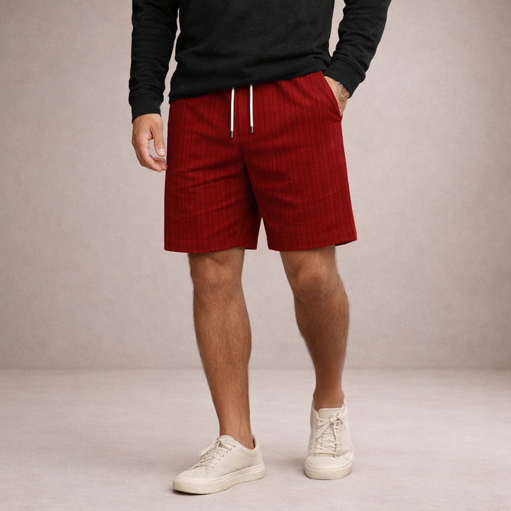 Men's beach-ready drawstring shorts, relaxed fit for ultimate comfort on any summer vacation.