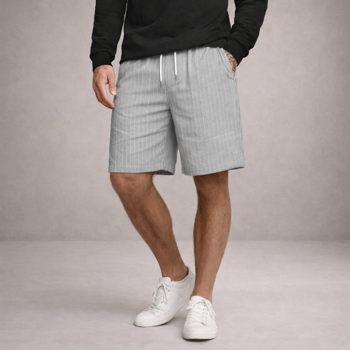 Versatile men's drawstring shorts, ideal for summer casual wear, beach trips, or vacation.