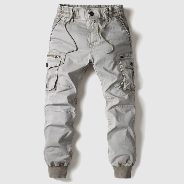 Stylish men's tactical joggers made from durable fabric. Versatile casual pants for all-season fashion & comfort.