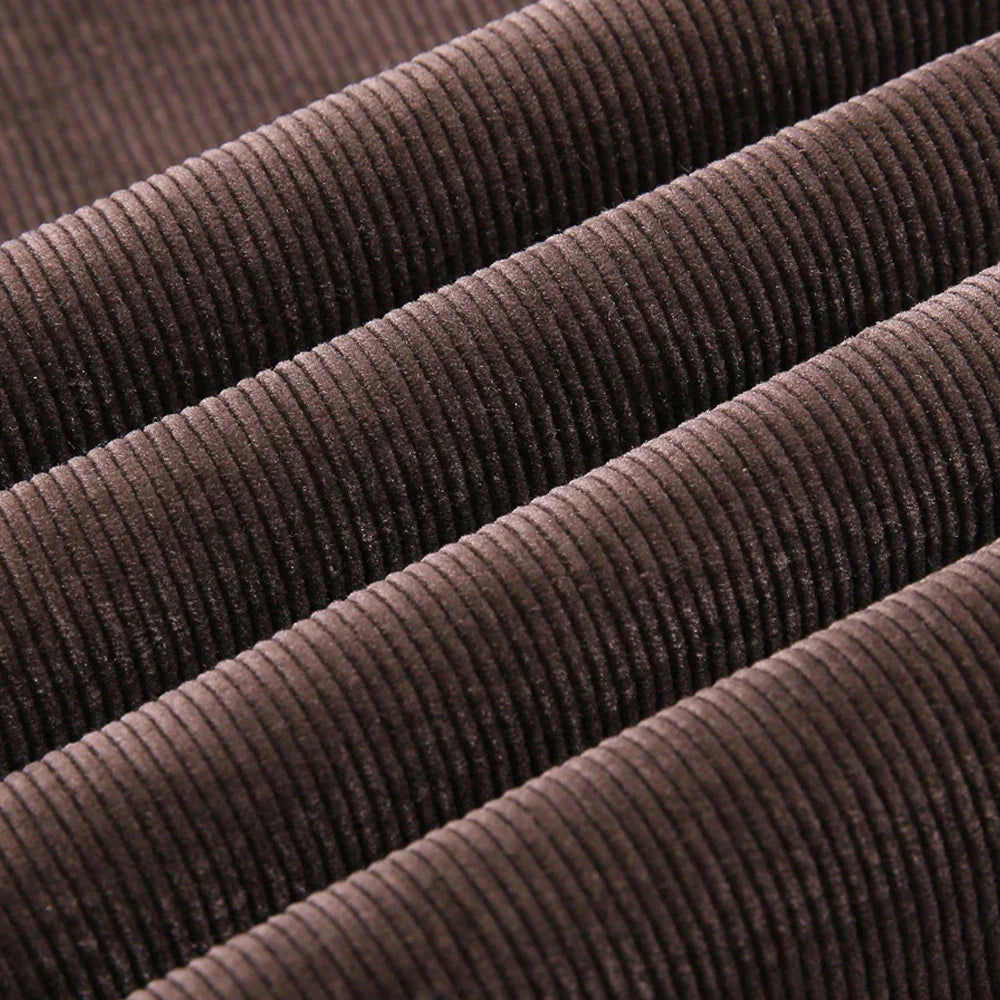 Comfortable men's tailored corduroy pants in a classic fit, suitable for both office and casual wear.