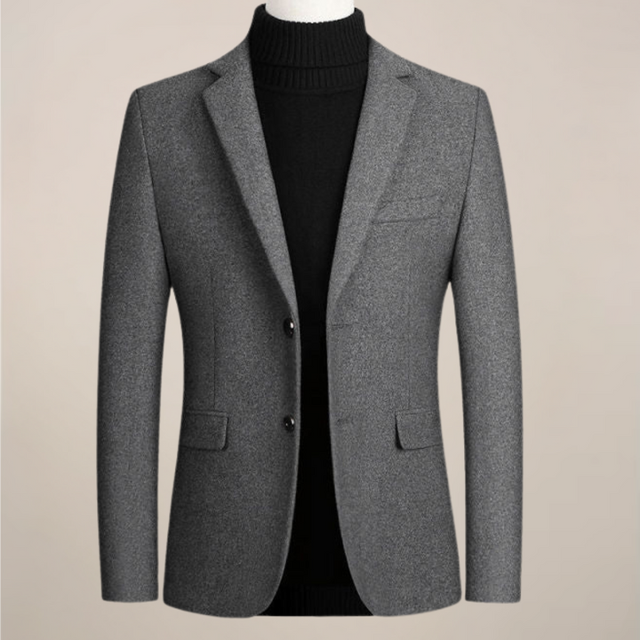 Elegant men's tailored blazer, a smart casual jacket providing a professional look for any event or fashion-forward man.