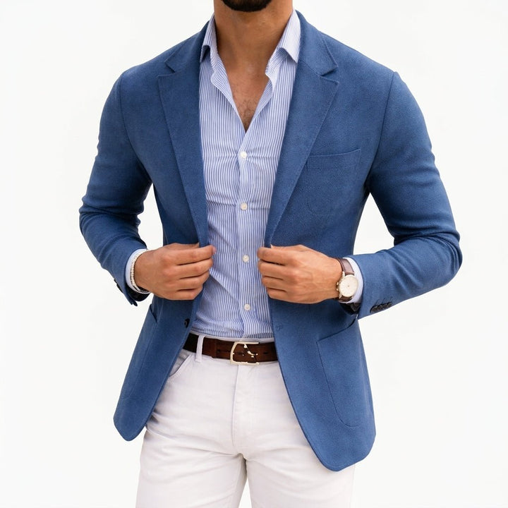 Men's tailored suit blazer, perfect for refined style & business wear.