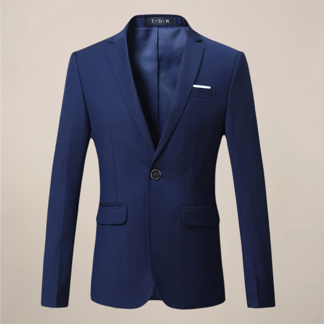 Classic men's two-button blazer with a sharp, tailored fit. Versatile menswear for business & casual style.