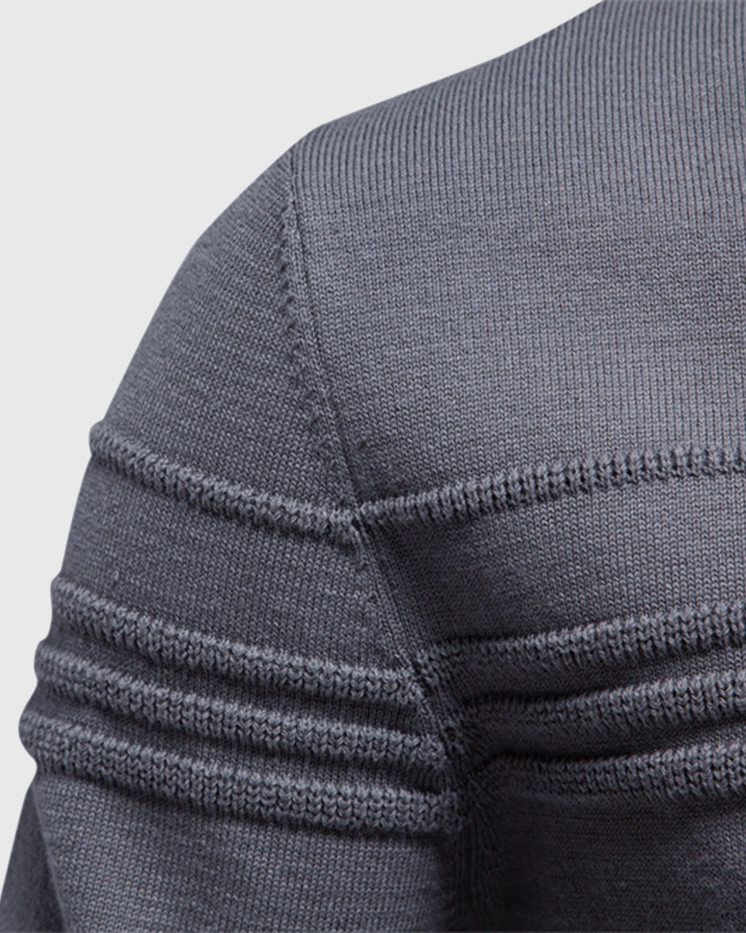 Back view of a men's everyday crew neck sweater, showing a clean, simple design
