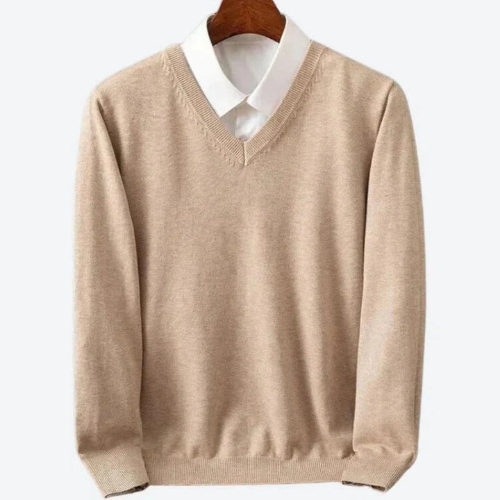 Men's ultra soft crew neck pullover sweater, a classic knit for comfortable fall and winter style. Warm men's clothing.