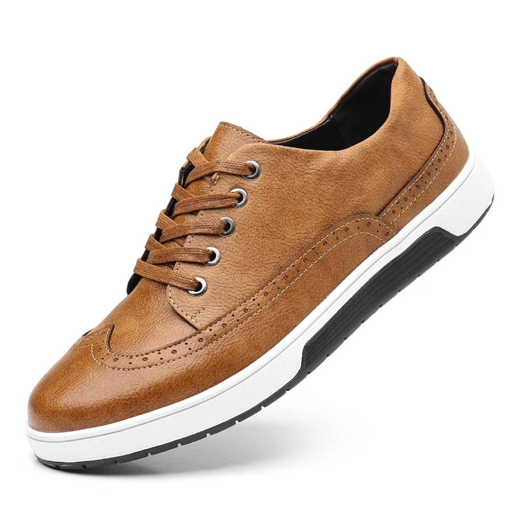 Men's urban brogue shoes, engineered for comfort and style in a modern casual design.