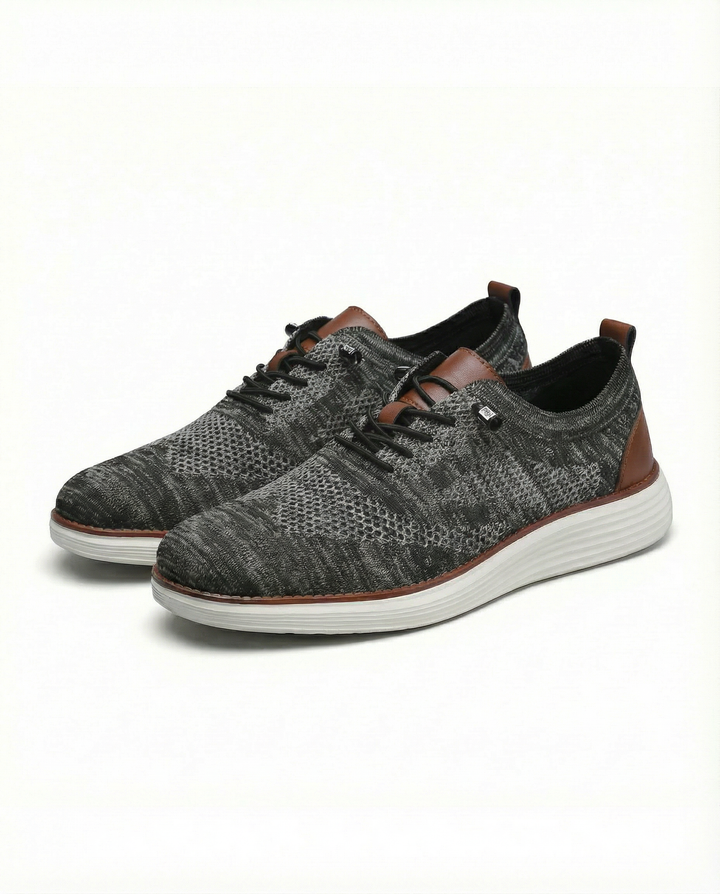Men's urban knit comfort shoes, breathable walking sneakers for everyday style.