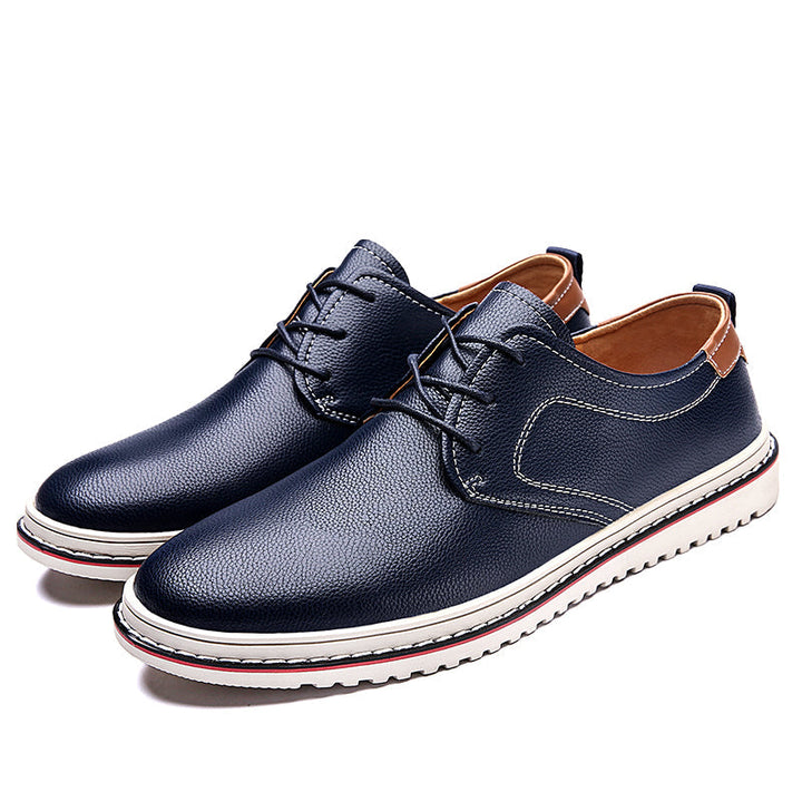 Men's urban loafers new collection, black, presenting updated style with classic laces