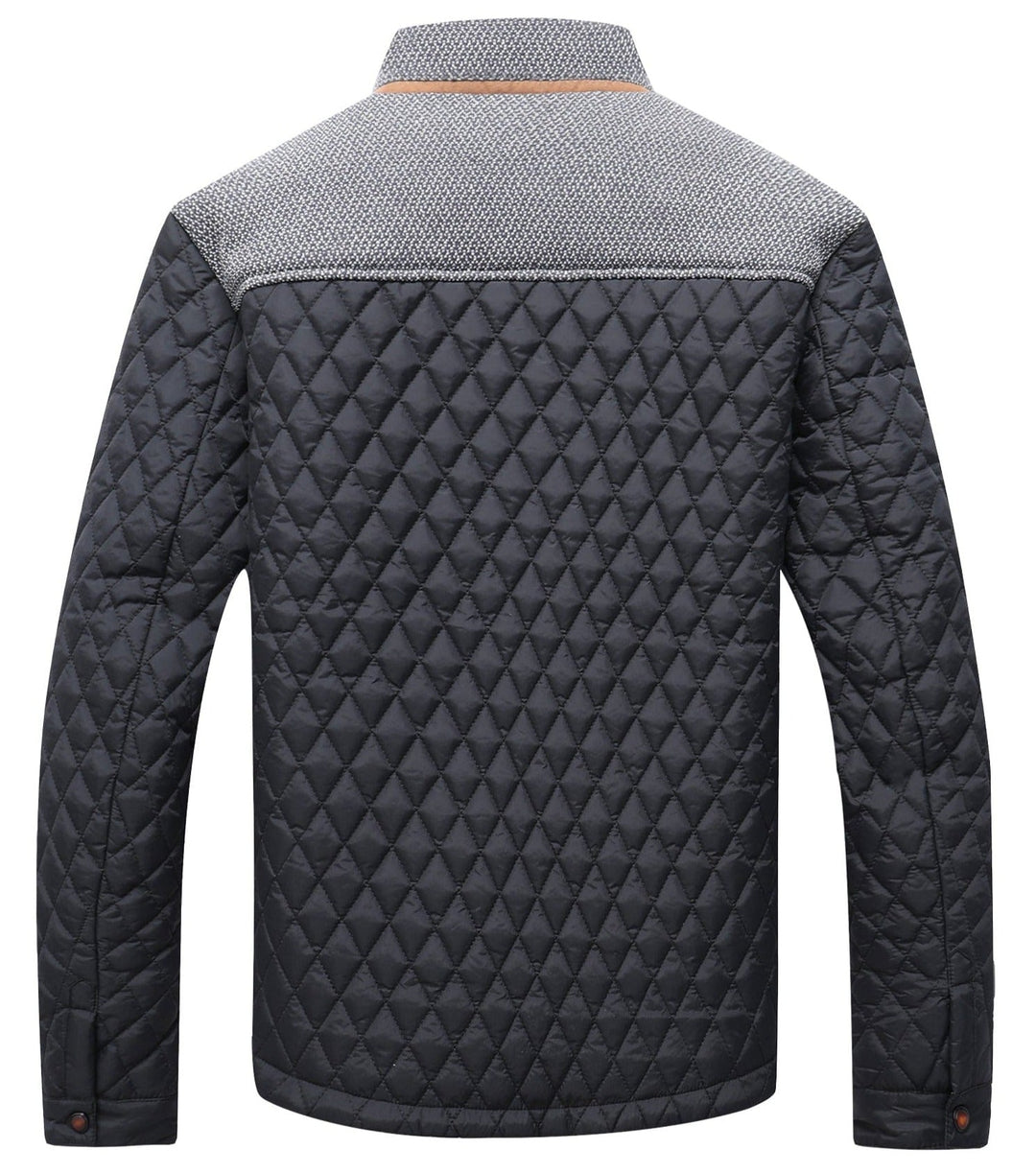 Men's all-season jacket, interior lining detail, demonstrating quality and comfort