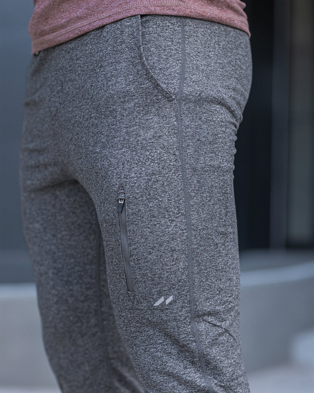 Side view of Men's Valencia Joggers, illustrating the modern tapered cut & active look