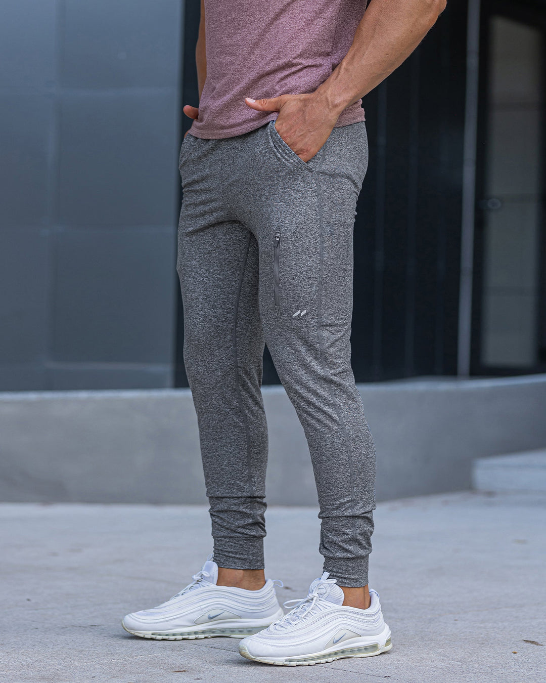 Men's Valencia Stretch Joggers in olive green, a trendy color for everyday comfort