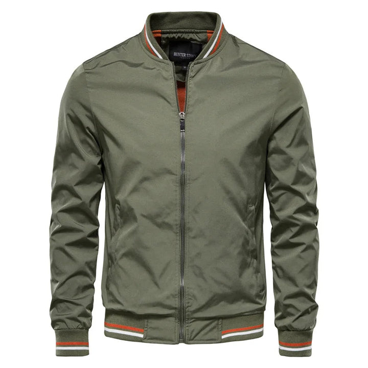 Trendy men's baseball jacket, Valor Ascend bomber. A versatile choice for everyday casual outerwear.