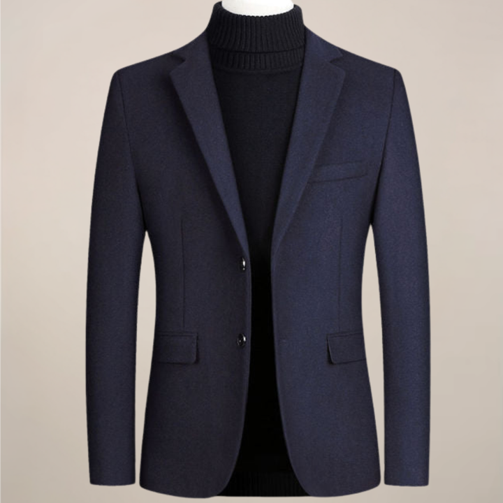 Tailored men's smart casual blazer jacket. Ideal for business casual and formal wear, enhancing men's style.