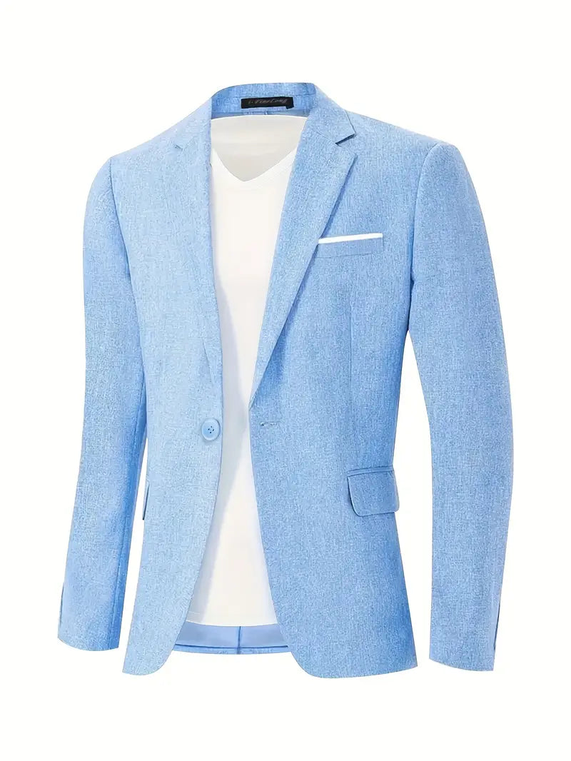 Semi-formal men's blazer in a vintage style. Perfect lightweight spring/summer jacket for elegant smart-casual outfits.