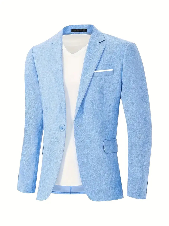 Semi-formal men's blazer in a vintage style. Perfect lightweight spring/summer jacket for elegant smart-casual outfits.