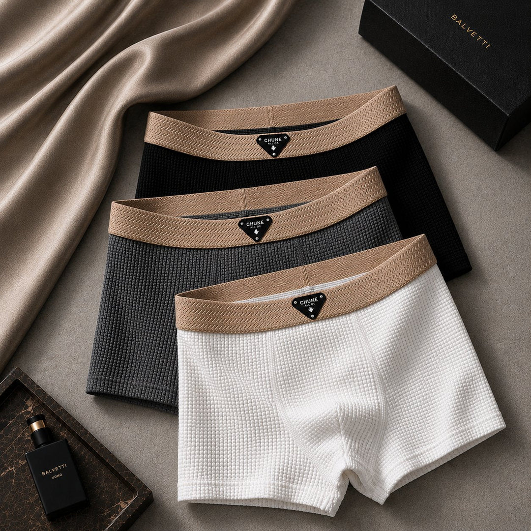 Men's Waffle Knit Boxer Loungewear for ultimate comfort and style. Soft, casual men's underwear.