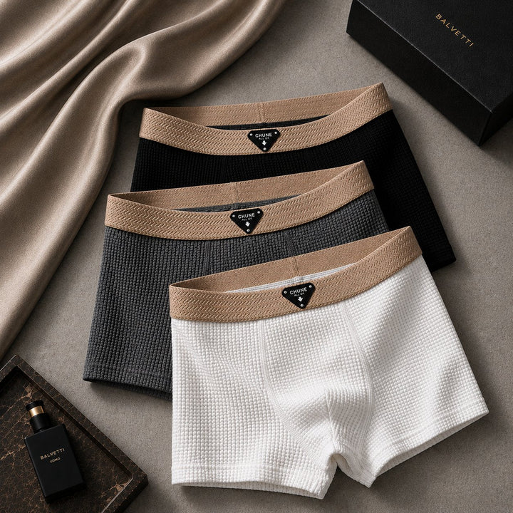 Men's Waffle Knit Boxer Loungewear for ultimate comfort and style. Soft, casual men's underwear.