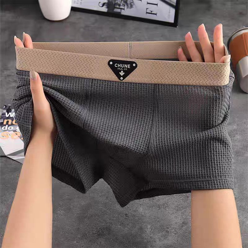 Stylish men's waffle knit boxer shorts. Perfect comfort wear for casual relaxation or active wear.