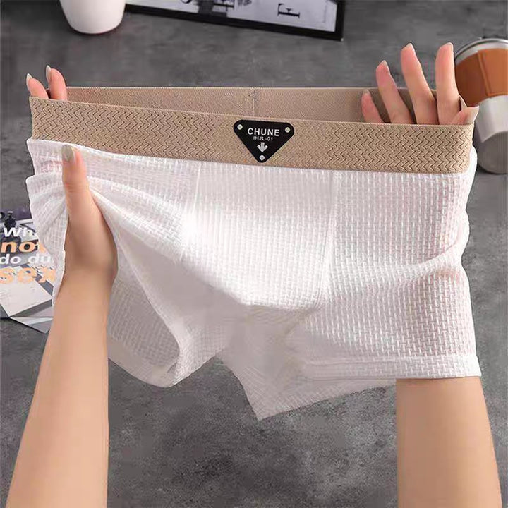 Comfortable men's loungewear boxer shorts. Waffle knit fabric for ultimate relaxation and soft feel.
