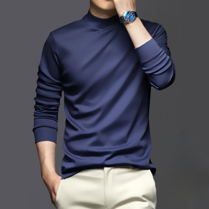 Dario men's comfortable long sleeve shirt. Warm, breathable polyester, excellent for everyday casual apparel.