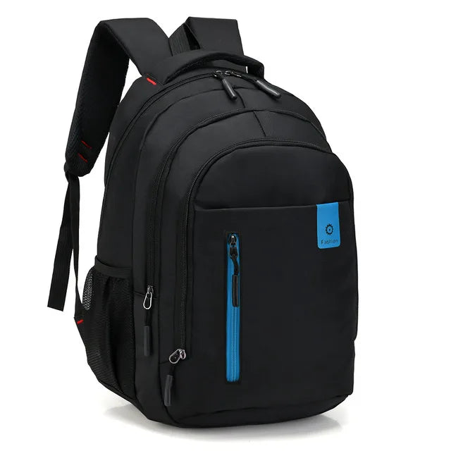 Spacious men's business backpack, waterproof, perfect for laptop & travel.