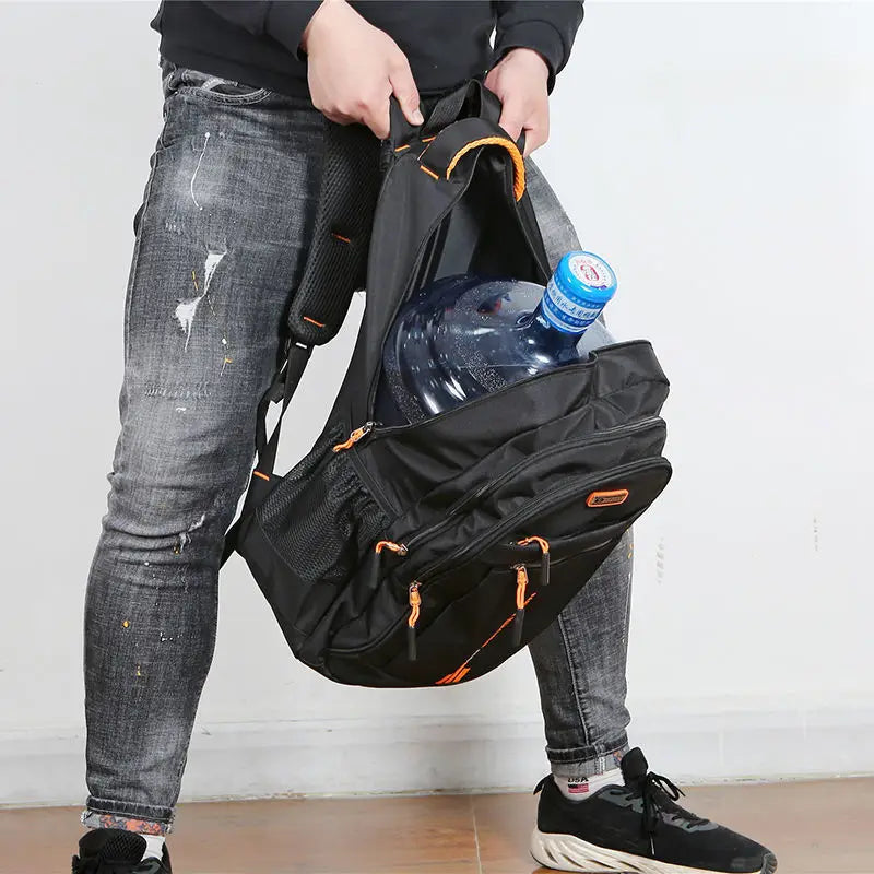 Versatile men's travel backpack, waterproof, perfect for daily commute & outdoor.
