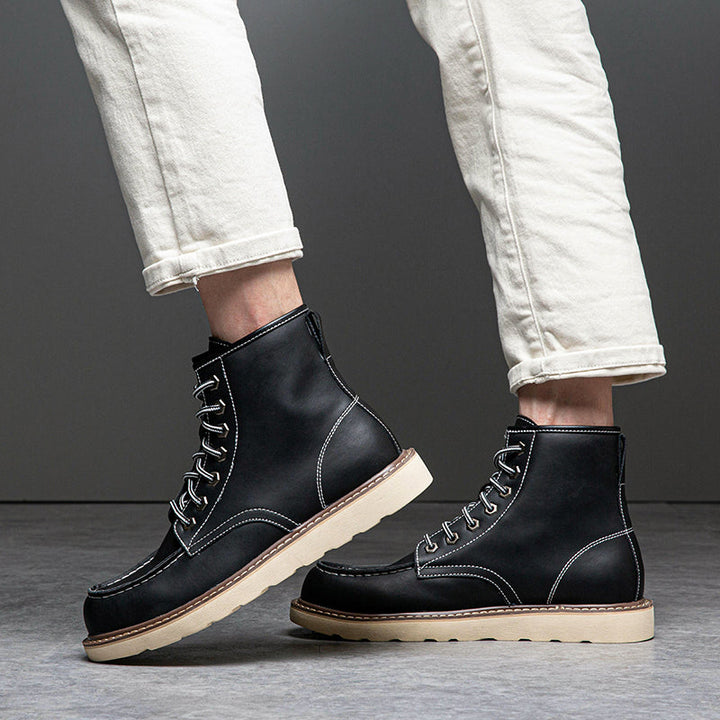 Men's chukka boots with a focus on their robust construction and long-lasting materials