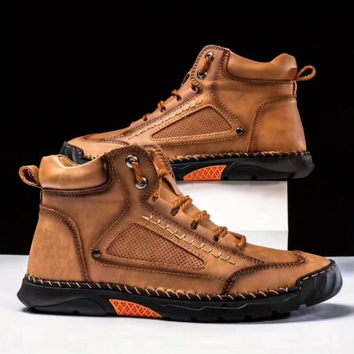 Comfortable men's trail boots, waterproof and built for all-day wear.