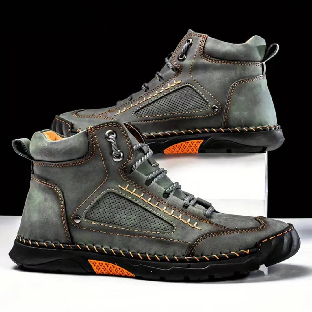 High-performance men's waterproof hiking boots for challenging outdoor adventures.