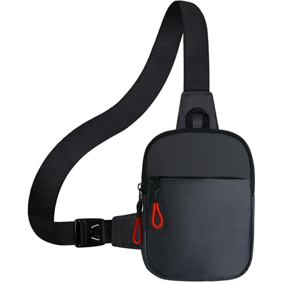 Compact men's CrossLite sling bag. Versatile crossbody for travel & daily essentials.