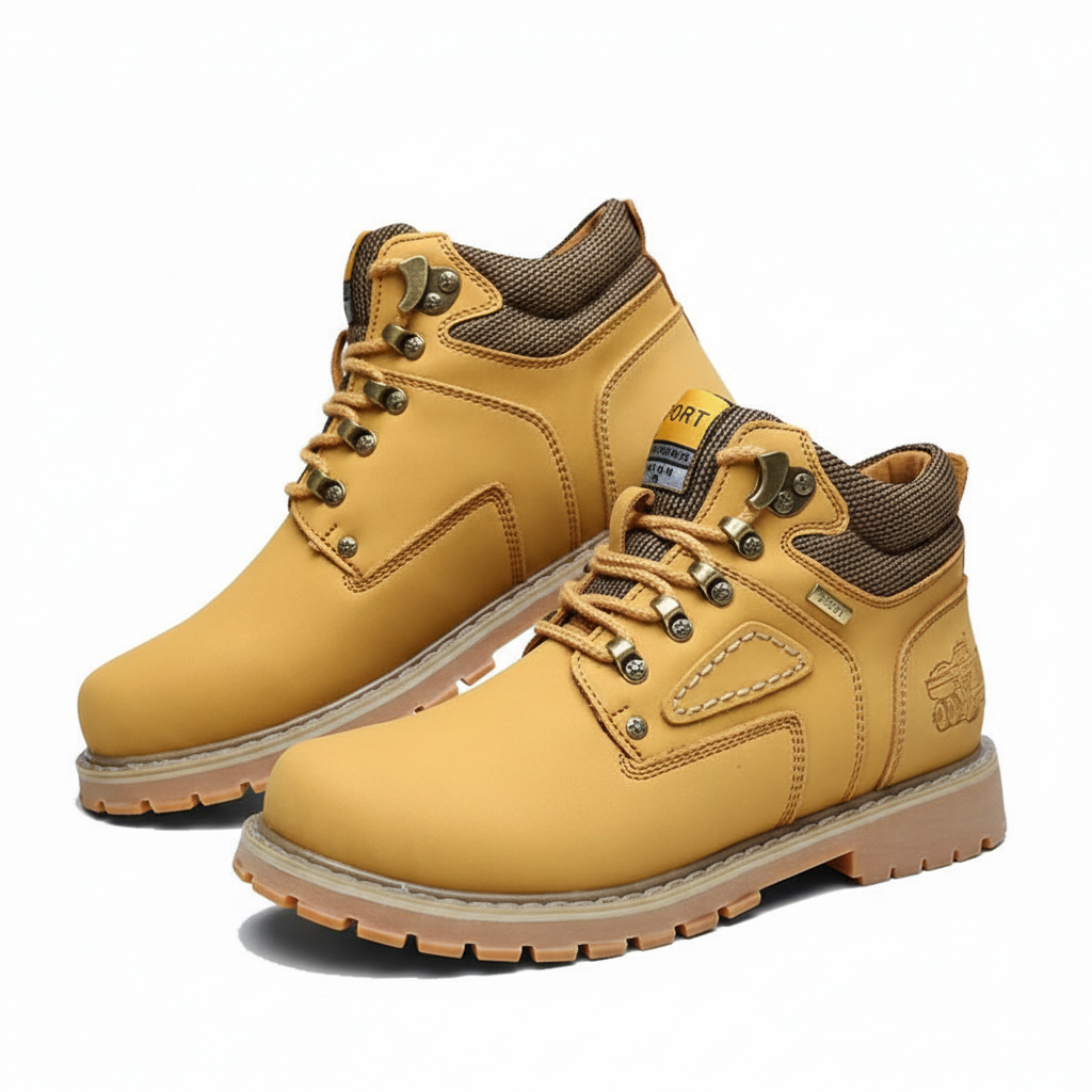 Men's waterproof winter shoes for cold weather, durable, warm & comfortable footwear.