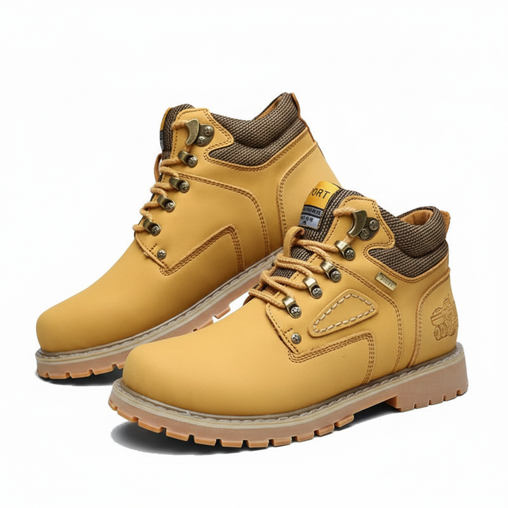 Men's waterproof winter shoes for cold weather, durable, warm & comfortable footwear.