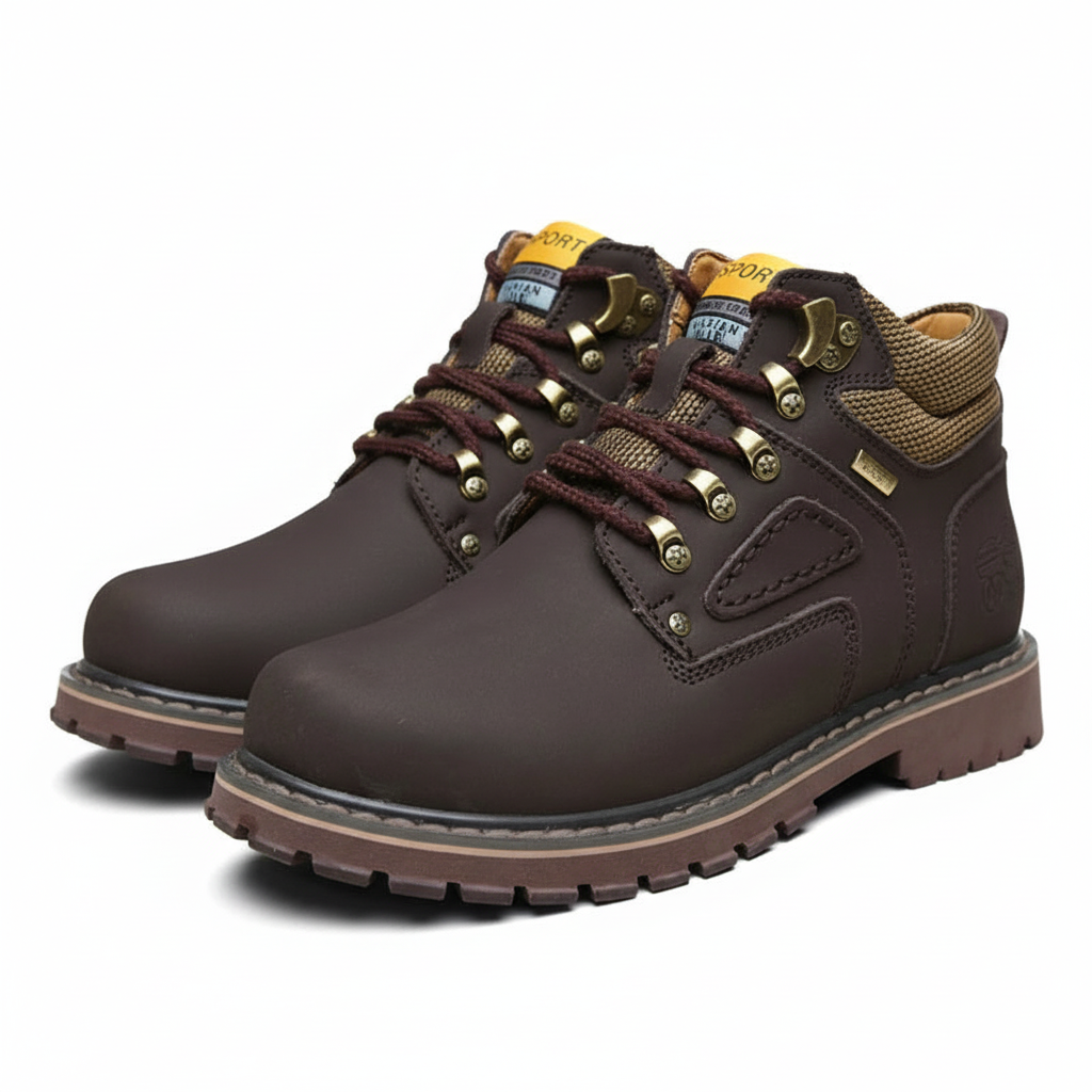 Resilient men's waterproof winter shoes, designed for extreme cold & wet conditions.