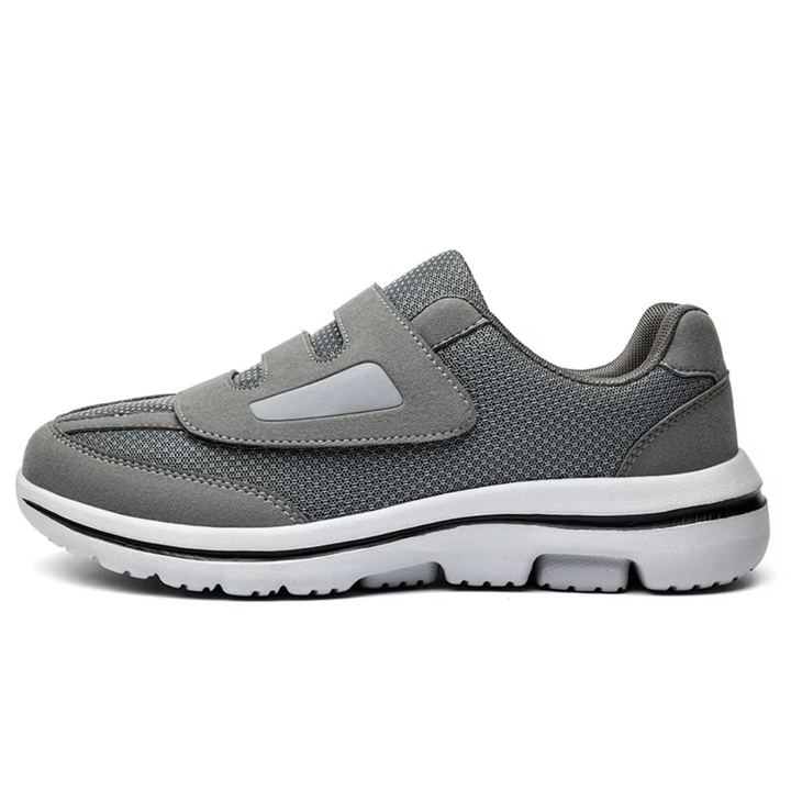 Men's wide fit orthopedic slip-on shoes with adjustable Velcro for ultimate comfort & support.