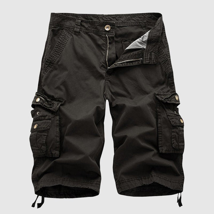 Men's Cotton Cargo Shorts - Multi - pocket, Outdoor Explorer - Lexians