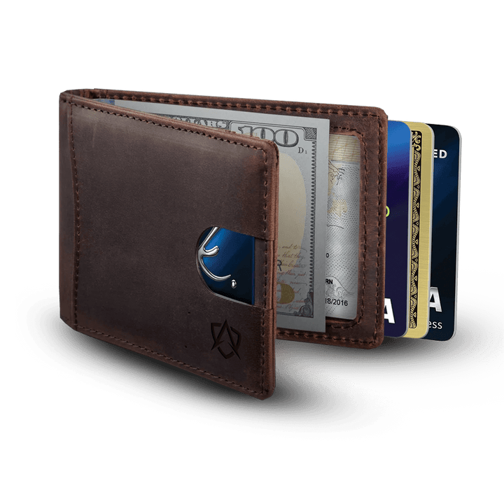 Men's Leather Wallet for Quick Card Access and RFID Safety - Lexians